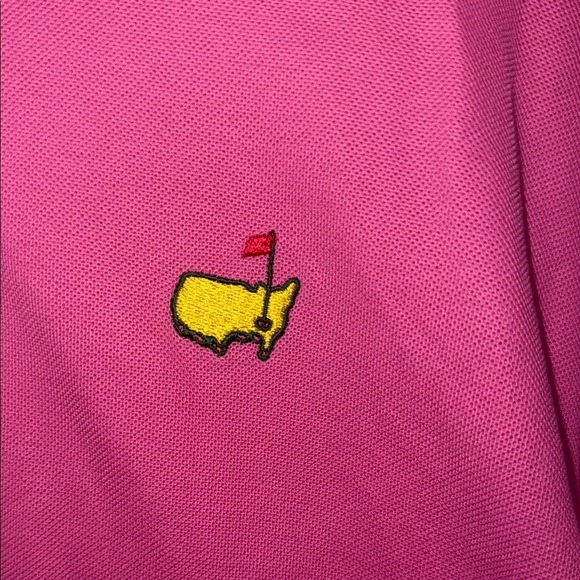 Augusta National Masters Classic Pink Polo Shirt with Embroidered Emblem BB - Picture 2 of 5
